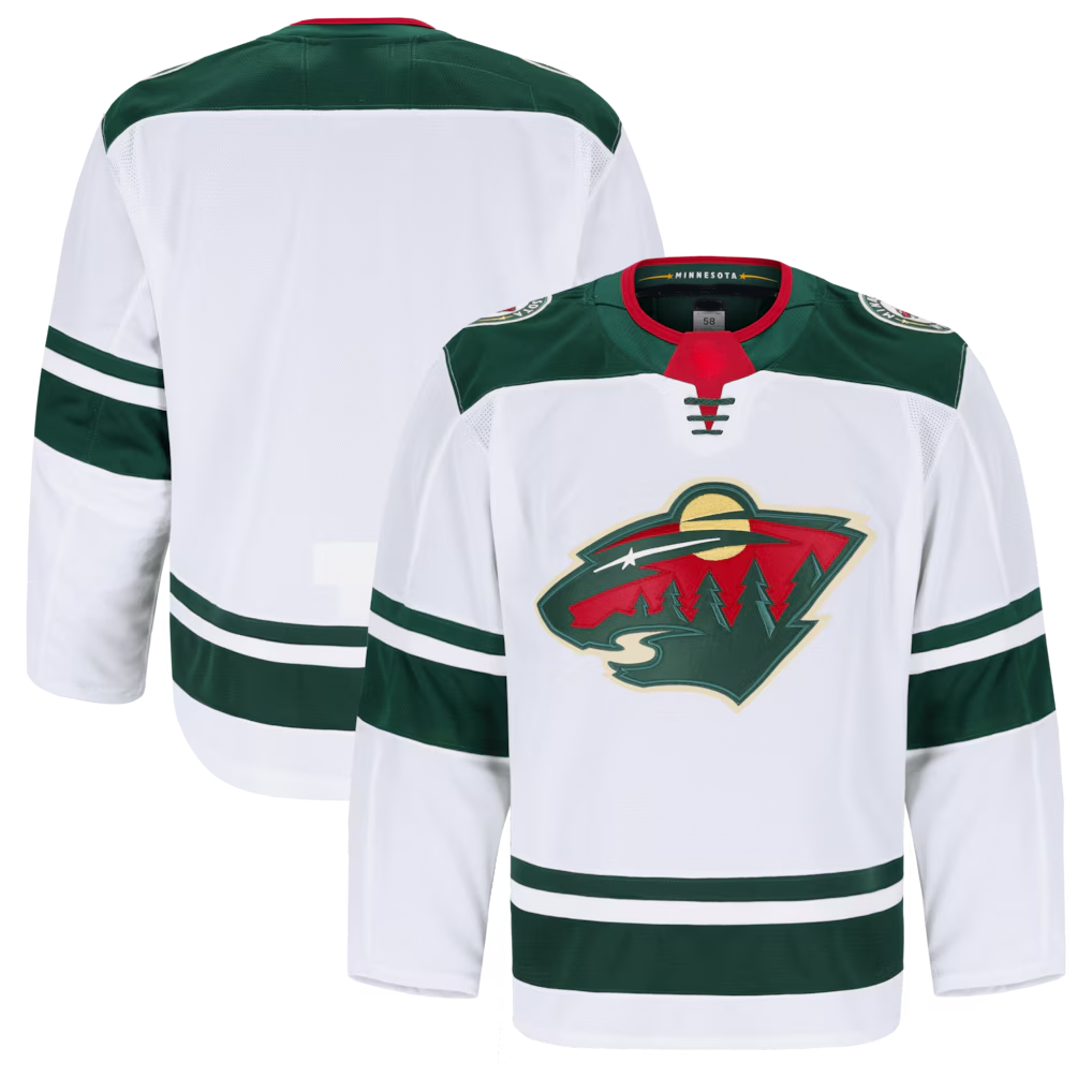 MATTH M.Wild White Away Authentic Pro Jerseys