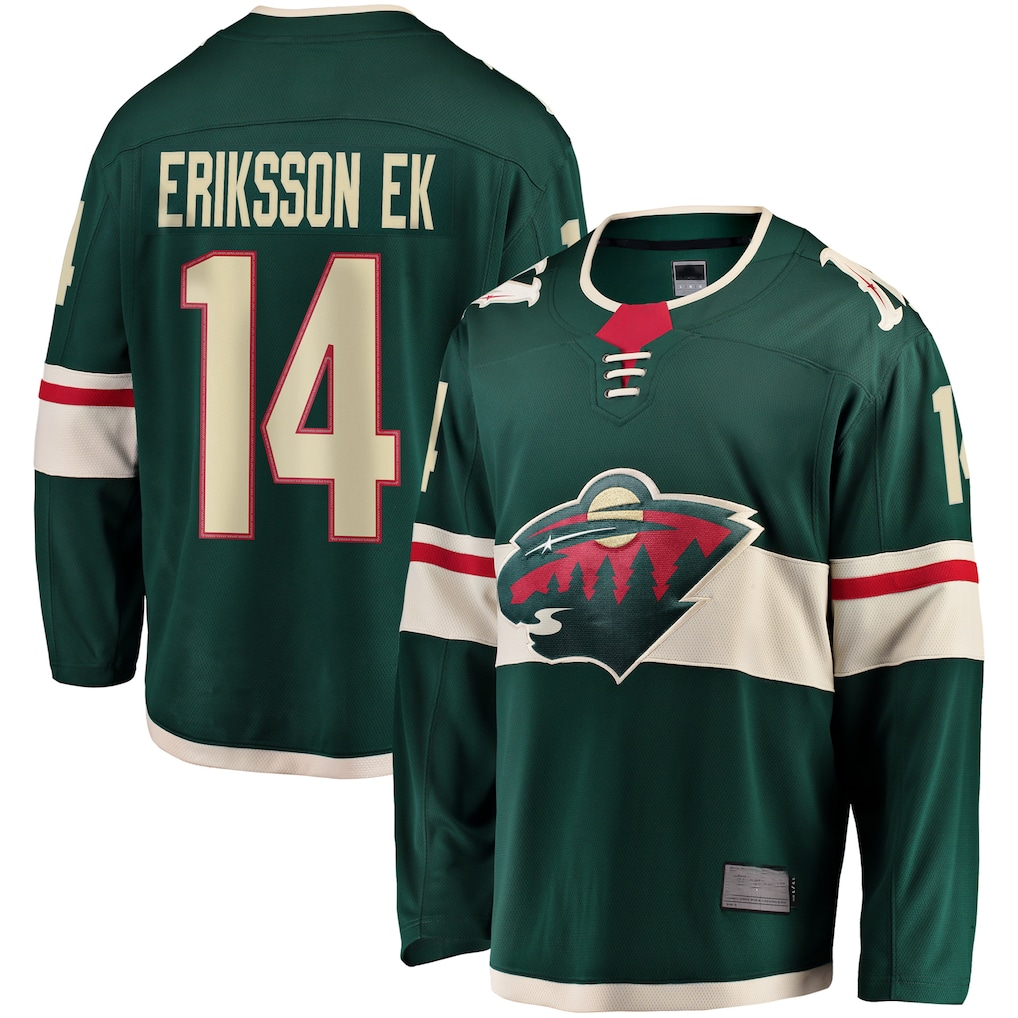 MATTH M.Wild #14 Joel Eriksson Ek Green Breakaway Jerseys