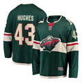 MATTH M.Wild #43 Quinn Hughes Green Home Breakaway Jerseys