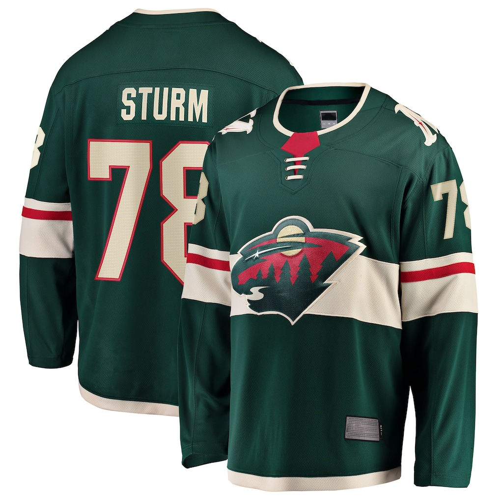 MATTH M.Wild #78 Nico Sturm Green Home Breakaway Jerseys