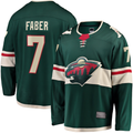 MATTH M.Wild #7 Brock Faber Green Home Breakaway Player Jerseys