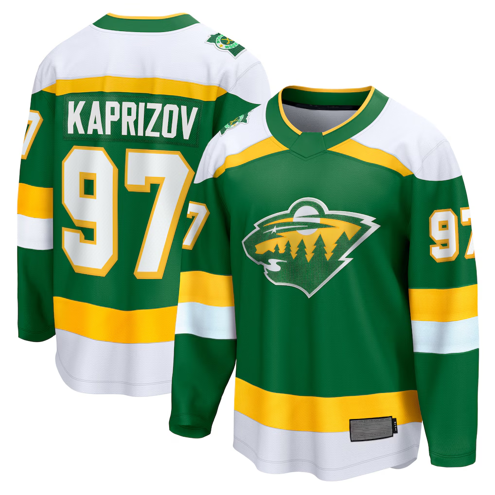 MATTH M.Wild #97 Kirill Kaprizov Green 2023-24 Alternate Breakaway Jerseys