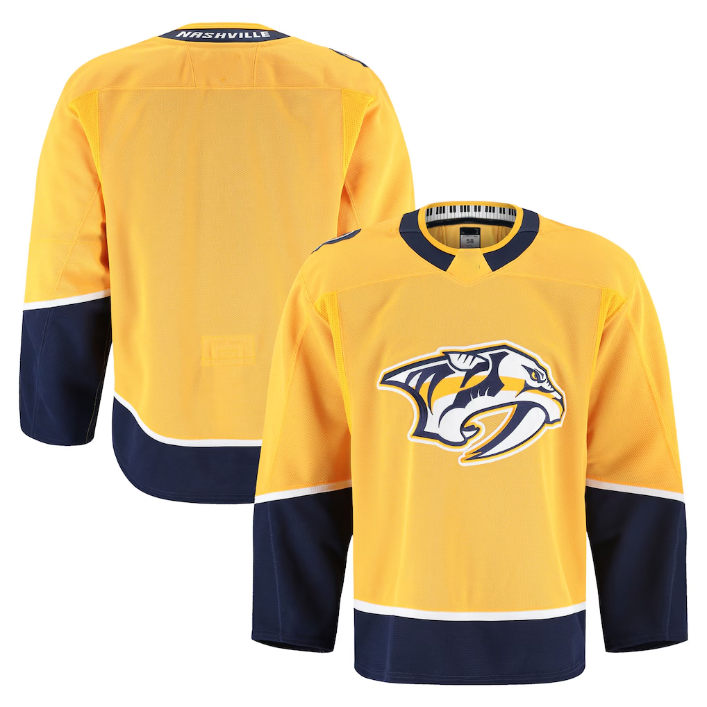 MATTH N.Predators Yellow Home Authentic Pro Jerseys