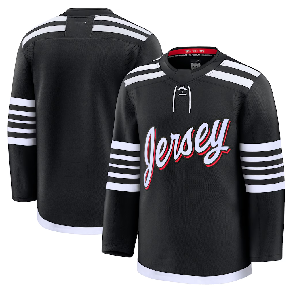 MATTH N.Jersey Devils Black Alternate Premium Jerseys