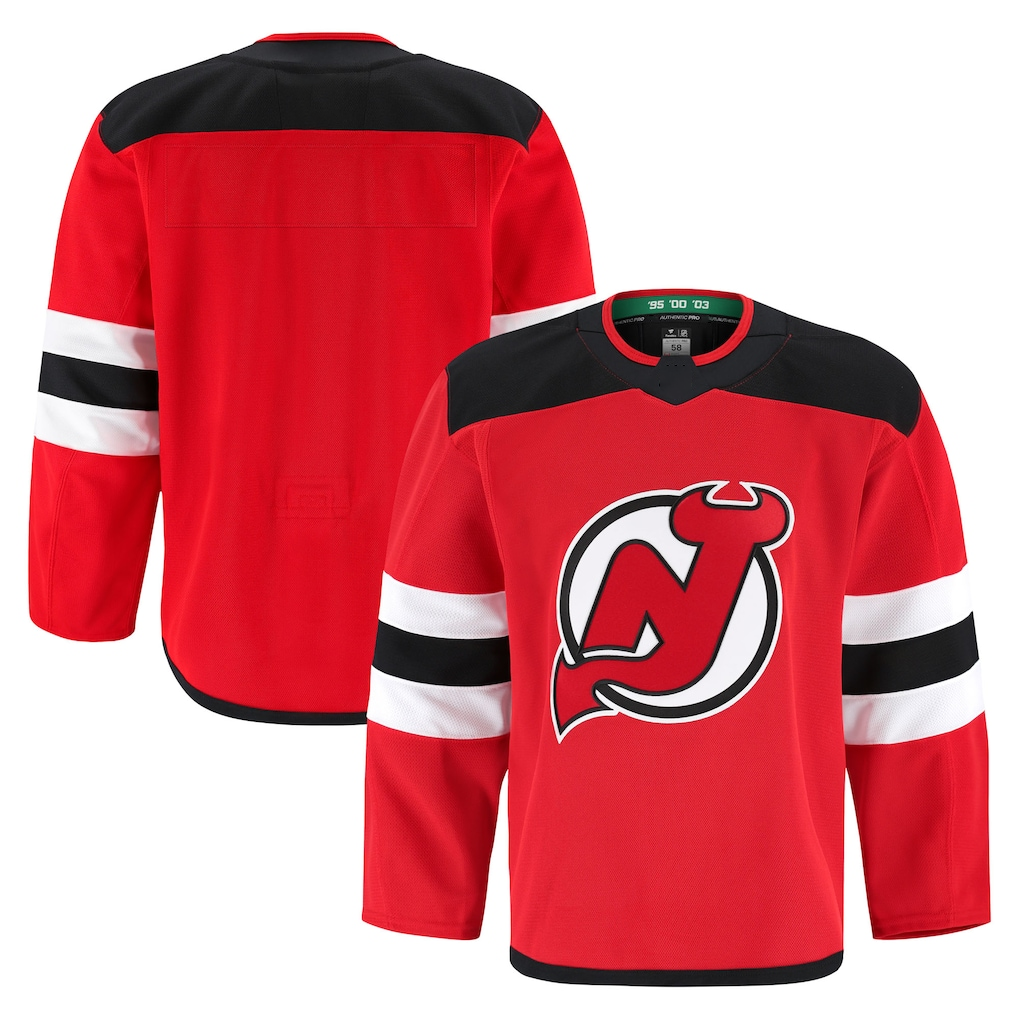MATTH N.Jersey Devils Red Home Authentic Pro Jerseys