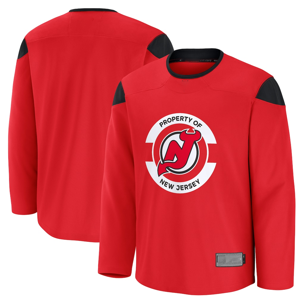 MATTH N.Jersey Devils Red Practice Jerseys