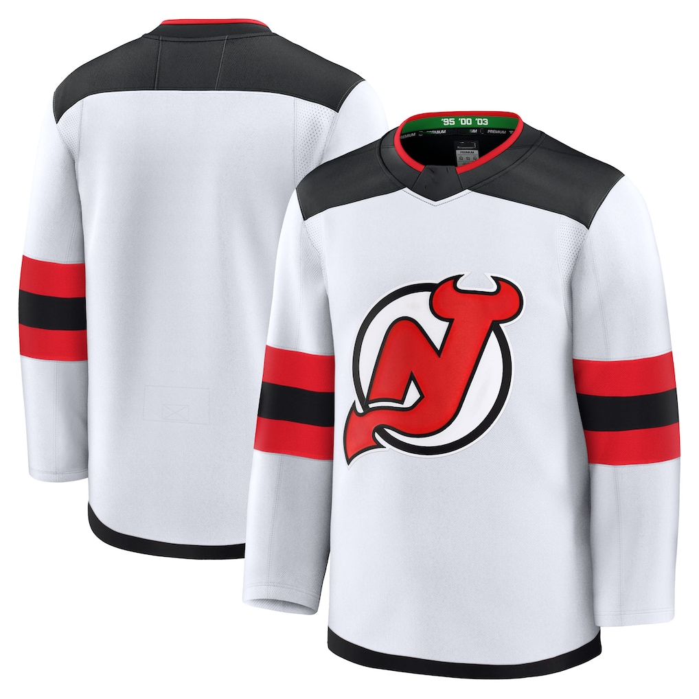 MATTH N.Jersey Devils White Away Premium Jerseys