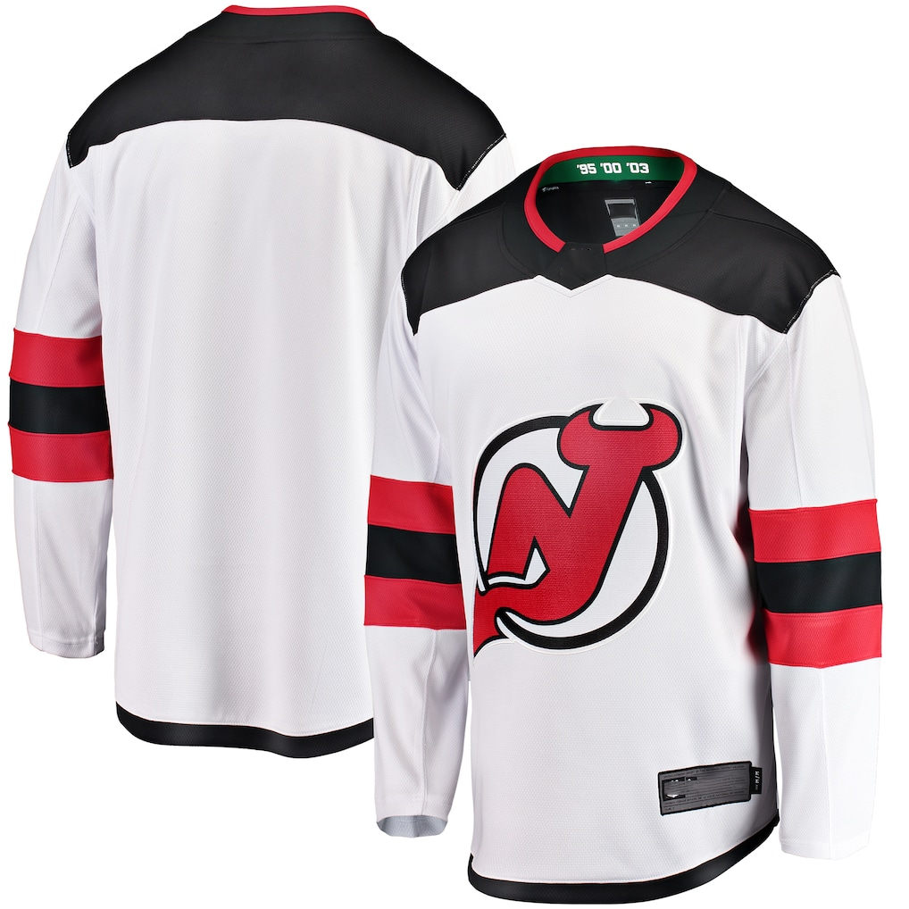 MATTH N.Jersey Devils White Breakaway Away Jerseys