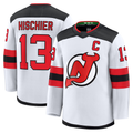 MATTH N.Jersey Devils #13 Nico Hischier White Away Premium Jerseys