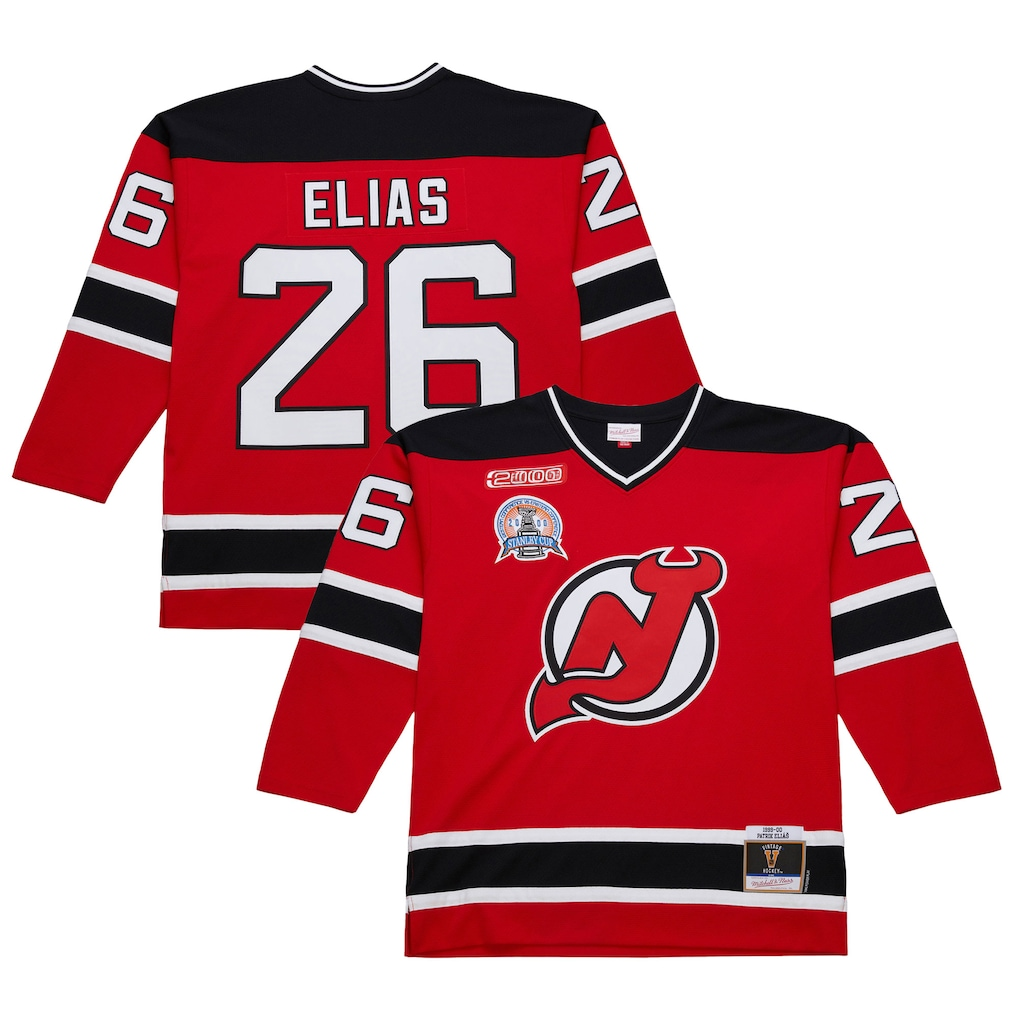 MATTH N.Jersey Devils #26 Patrik Elias Red 1999-00 Power Play Jerseys