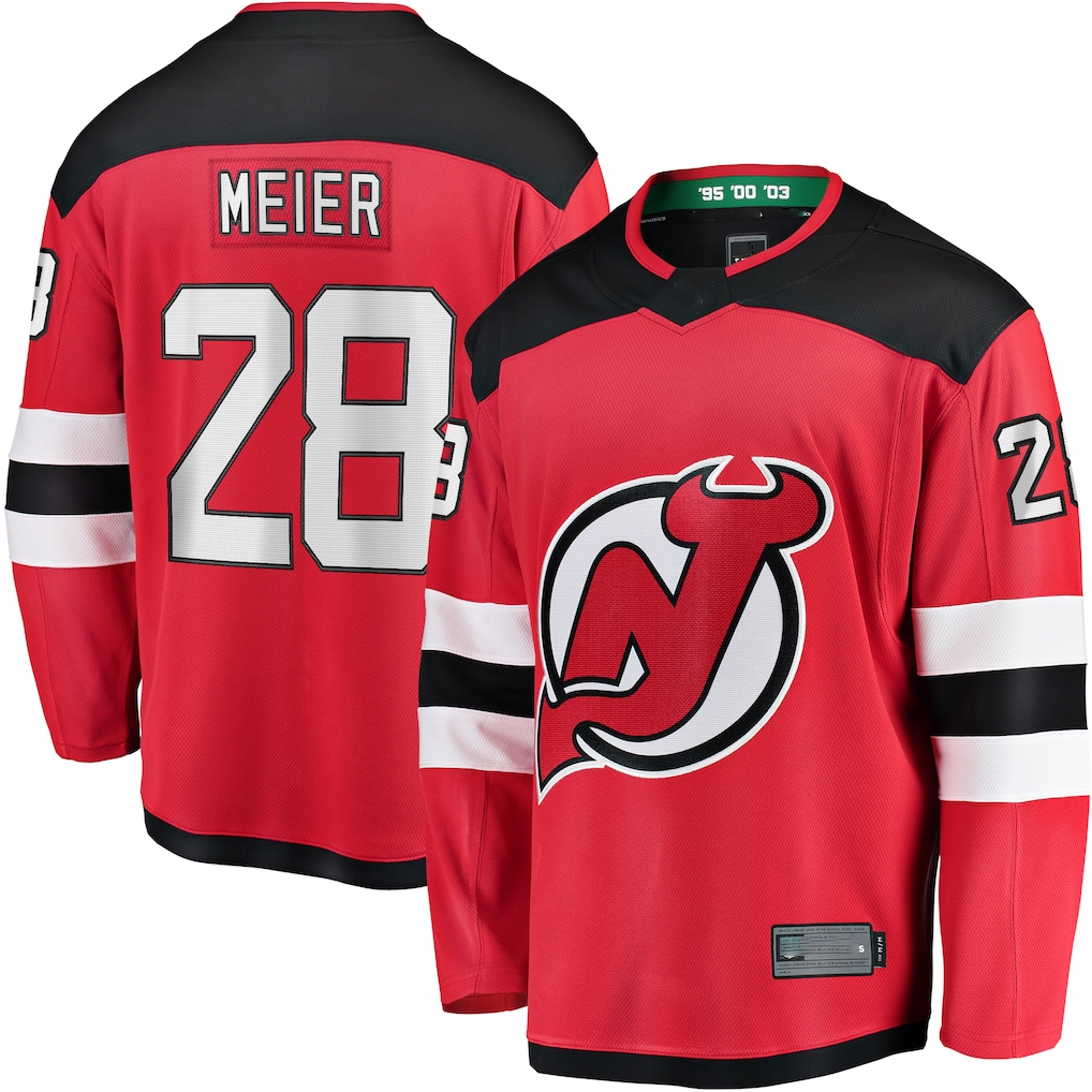 MATTH N.Jersey Devils #28 Timo Meier Red Home Breakaway Jerseys