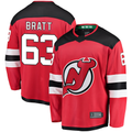 MATTH N.Jersey Devils #63 Jesper Bratt Red Home Breakaway Player Jerseys