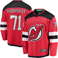 MATTH N.Jersey Devils #71 Jonas Siegenthaler Red Home Breakaway Player Jerseys