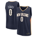 MATTH NO.Pelicans #0 Jeremiah Fears Navy Fast Break Replica Stitched Jerseys- Icon Edition