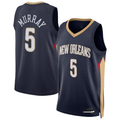 MATTH NO.Pelicans #5 Dejounte Murray Navy 2024 Offseason Addition Swingman Stitched Jerseys
