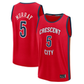 MATTH NO.Pelicans #5 Dejounte Murray Red Fast Break Replica Player Stitched Jerseys- Statement Edition