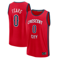 MATTH NO.Pelicans #0 Jeremiah Fears Red Fast Break Replica Player Stitched Jerseys- Statement Edition