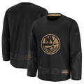 MATTH NY.Islanders Black 2024 Military Appreciation Practice Jerseys