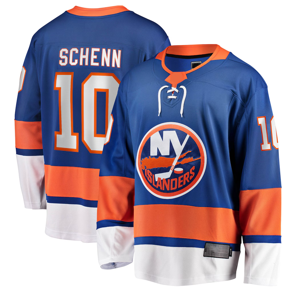 MATTH NY.Islanders #10 Brayden Schenn Blue Home Breakaway Jerseys