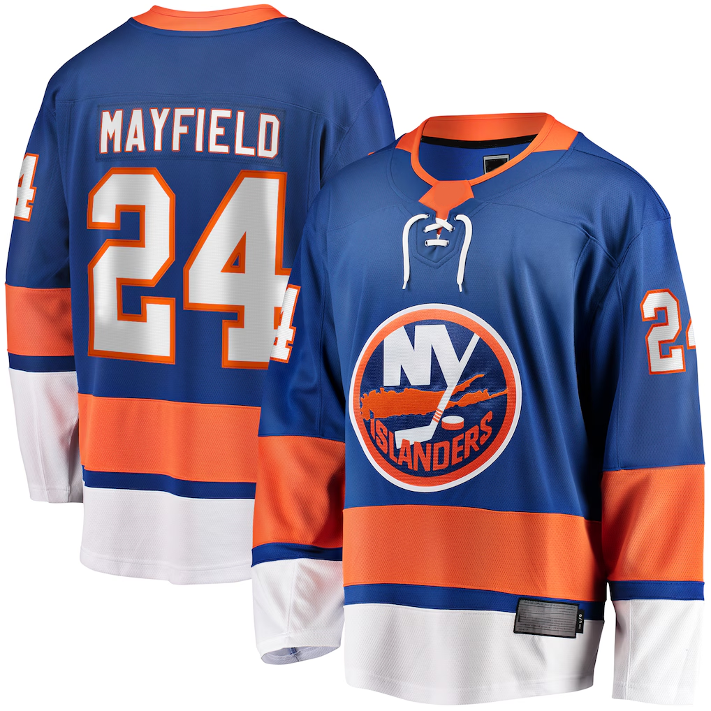 MATTH NY.Islanders #24 Scott Mayfield Royal Breakaway Jerseys