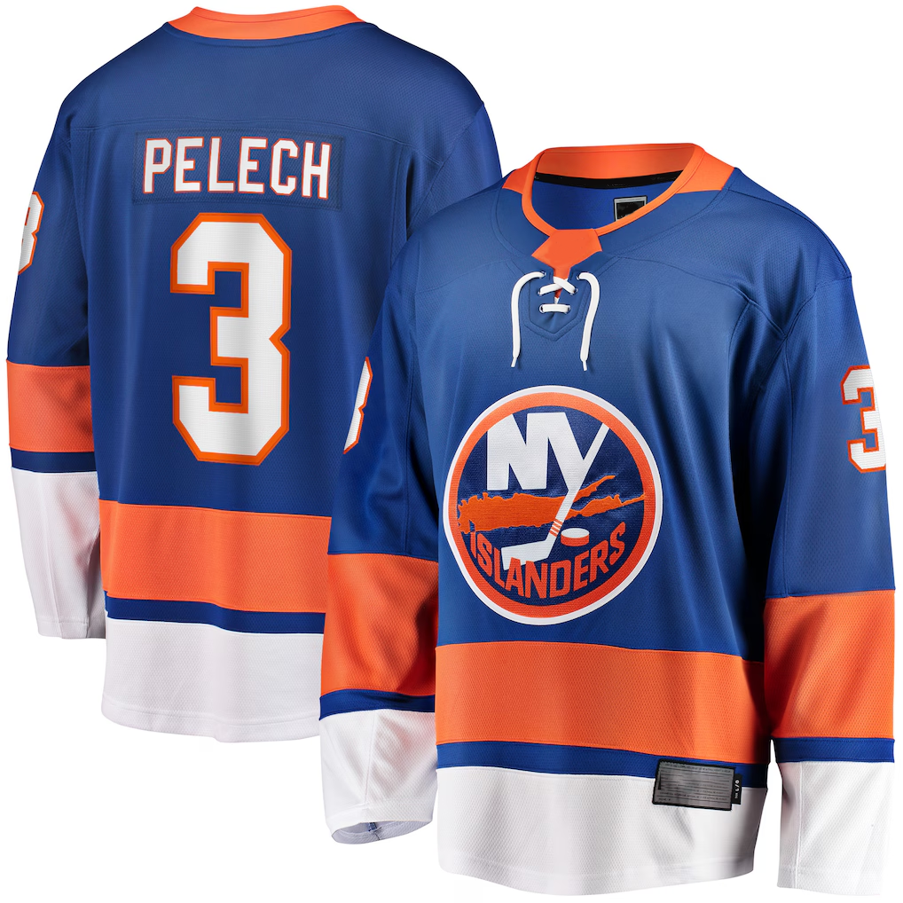 MATTH NY.Islanders #3 Adam Pelech Royal Home Breakaway Player Jerseys