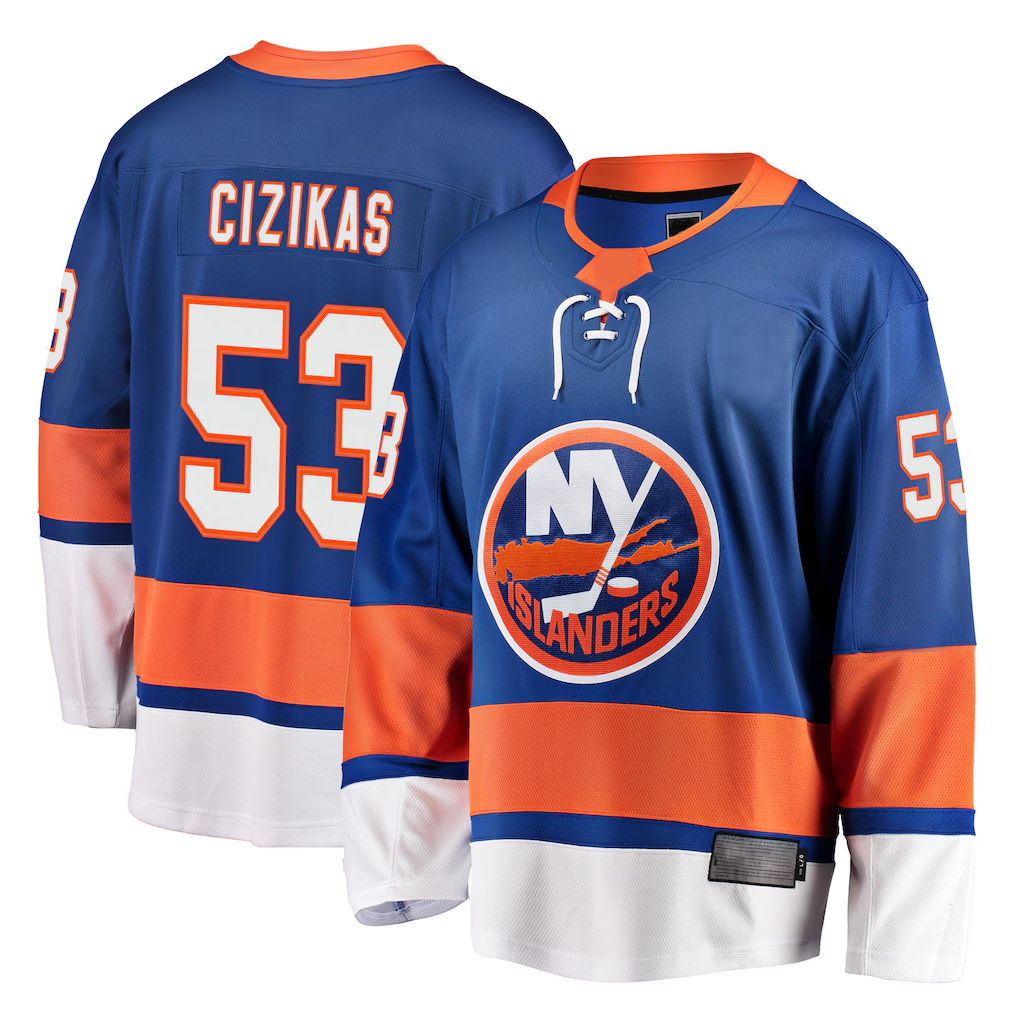 MATTH NY.Islanders #53 Casey Cizikas Royal Breakaway Player Jerseys