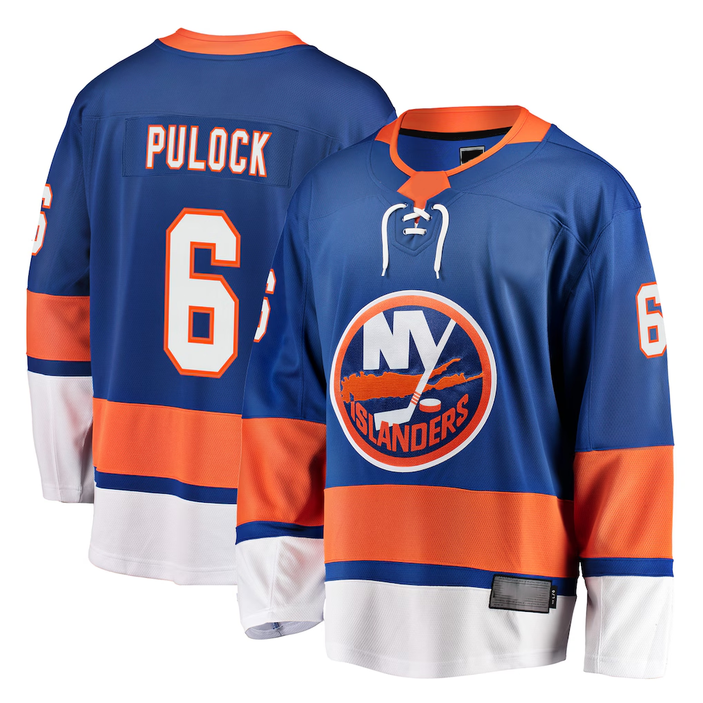 MATTH NY.Islanders #6 Ryan Pulock Royal Breakaway Player Jerseys