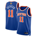 MATTH NY.Knicks #11 Jalen Brunson  Blue 2026  Finals Patch Swingman Jerseys - Icon Edition