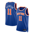 MATTH NY.Knicks #11 Jalen Brunson Blue Swingman Jerseys - Icon Edition