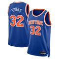 MATTH NY.Knicks #32 Karl-Anthony Towns Blue Swingman Jerseys - Icon Edition