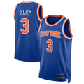 MATTH NY.Knicks #3 Josh Hart Blue Swingman Player Jerseys - Icon Edition