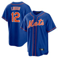 MATTH NY.Mets #12 Francisco Lindor Player Royal Home Game Stitched Jerseys