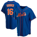 MATTH NY.Mets #16 Dwight Gooden Player Royal Home Game Stitched Jerseys