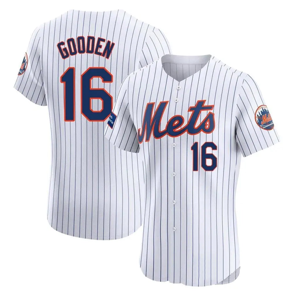 MATTH NY.Mets #16 Dwight Gooden Player White Home Limited Elite Stitched Jerseys