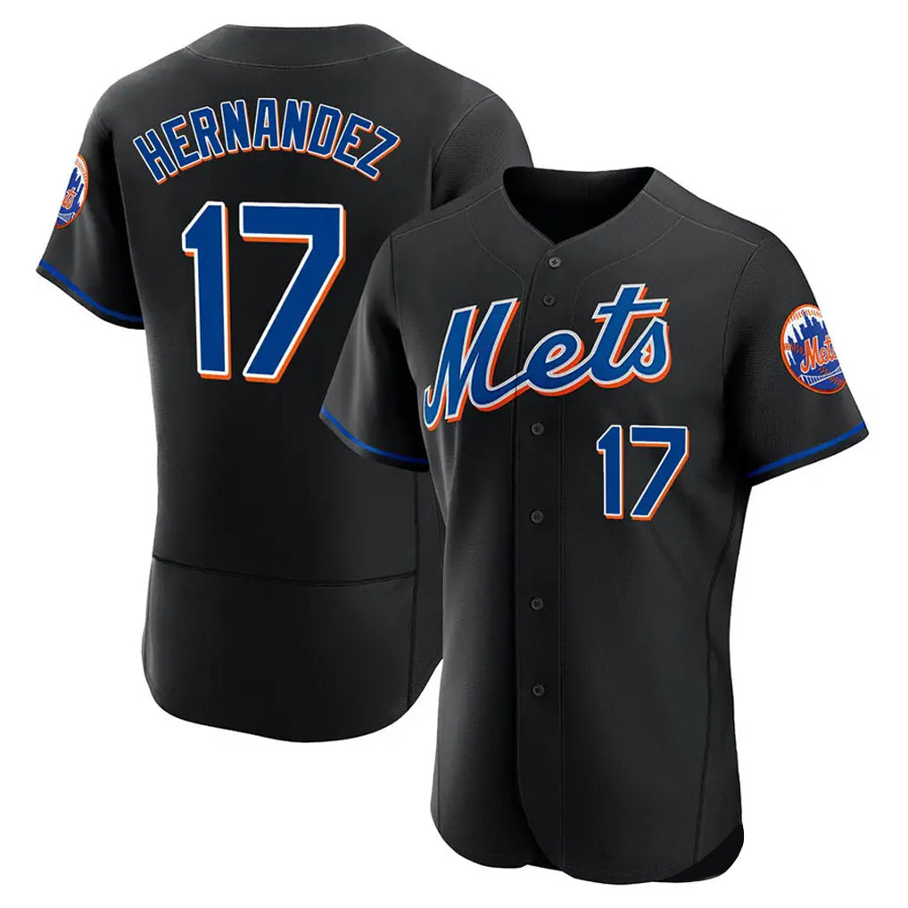 MATTH NY.Mets #17 Keith Hernandez Player Black Replica Home Limited Elite Stitched Jerseys