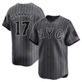 MATTH NY.Mets #17 Keith Hernandez Player Gray City Connect Limited Stitched Jerseys