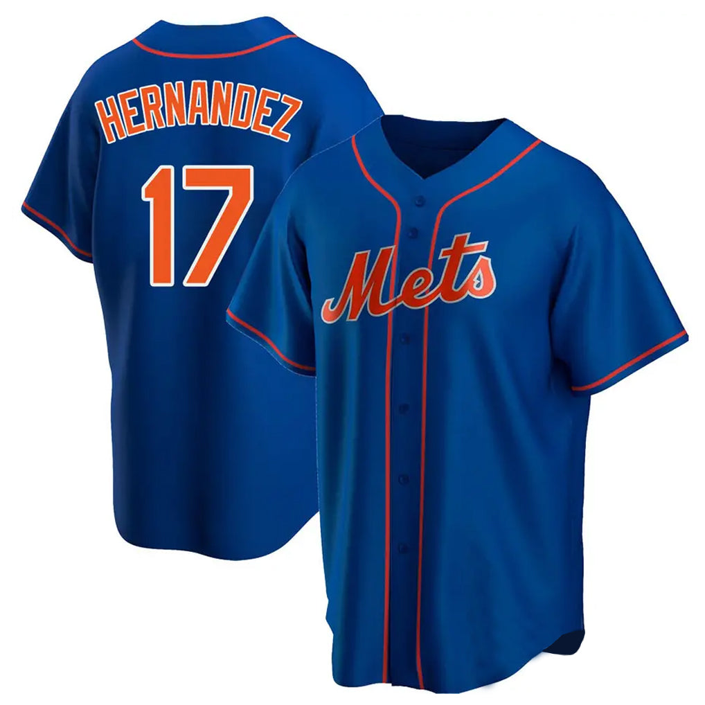 MATTH NY.Mets #17 Keith Hernandez Player Royal Home Game Stitched Jerseys