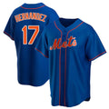 MATTH NY.Mets #17 Keith Hernandez Player Royal Home Game Stitched Jerseys