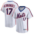 MATTH NY.Mets #17 Keith Hernandez Player White Cooperstown Collection T-shirt Game Stitched Jerseys