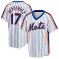 MATTH NY.Mets #17 Keith Hernandez Player White Cooperstown Collection T-shirt Home Stitched Jerseys