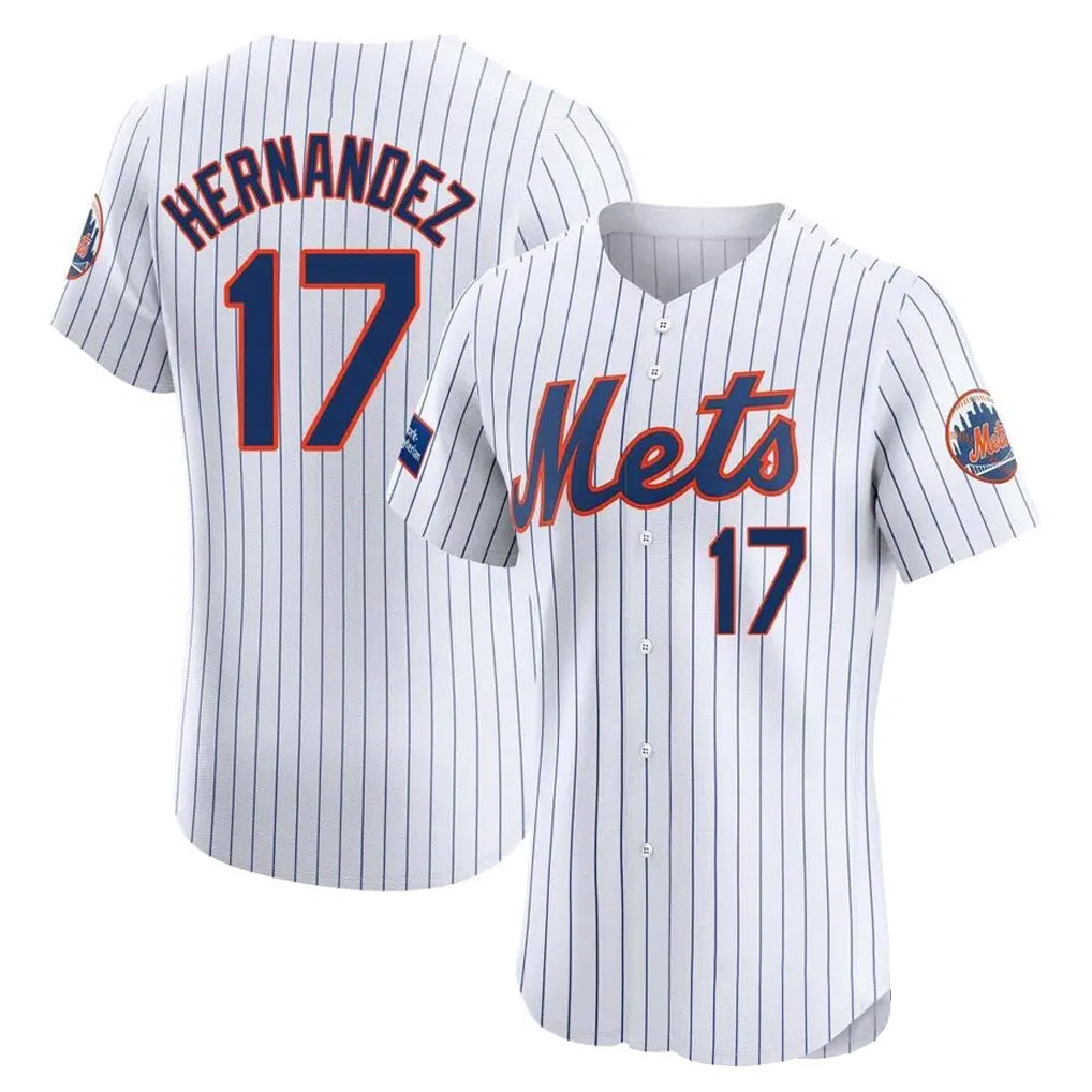 MATTH NY.Mets #17 Keith Hernandez Player White Home Limited Elite Stitched Jerseys