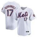 MATTH NY.Mets #17 Keith Hernandez Player White Home Replica Stitched Jerseys