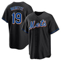 MATTH NY.Mets #19 Bo Bichette Player Black Replica Home Game Stitched Jerseys