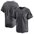 MATTH NY.Mets #19 Bo Bichette Player Gray City Connect Limited Stitched Jerseys
