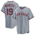MATTH NY.Mets #19 Bo Bichette Player Gray Road Home Game Stitched Jerseys