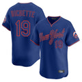 MATTH NY.Mets #19 Bo Bichette Player Royal T-shirt Home Limited Elite Stitched Jerseys