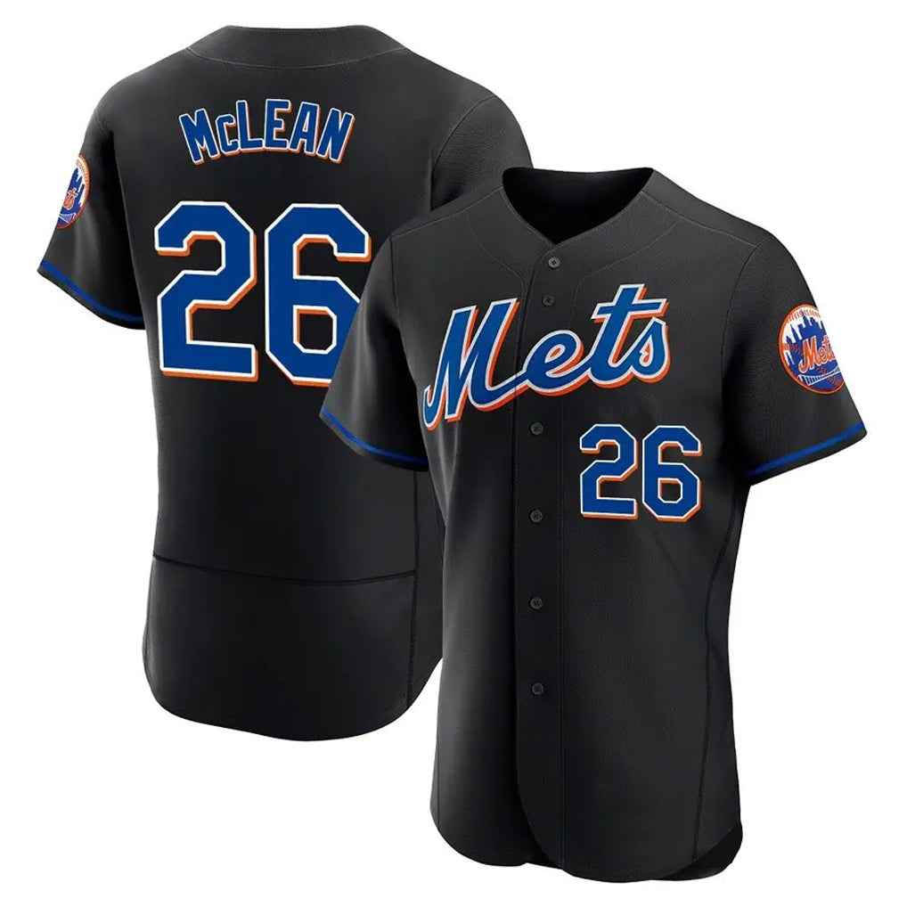 MATTH NY.Mets #26 Nolan McLean Player Black Replica Home Limited Elite Stitched Jerseys