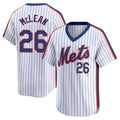 MATTH NY.Mets #26 Nolan McLean Player White Cooperstown Collection T-shirt Game Stitched Jerseys
