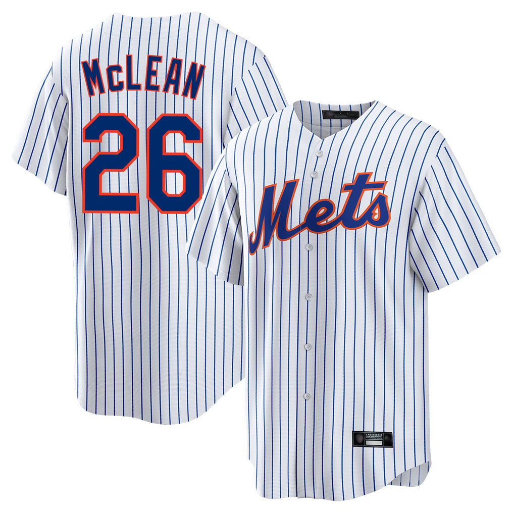 MATTH NY.Mets #26 Nolan McLean Player White Home Game Stitched Jerseys