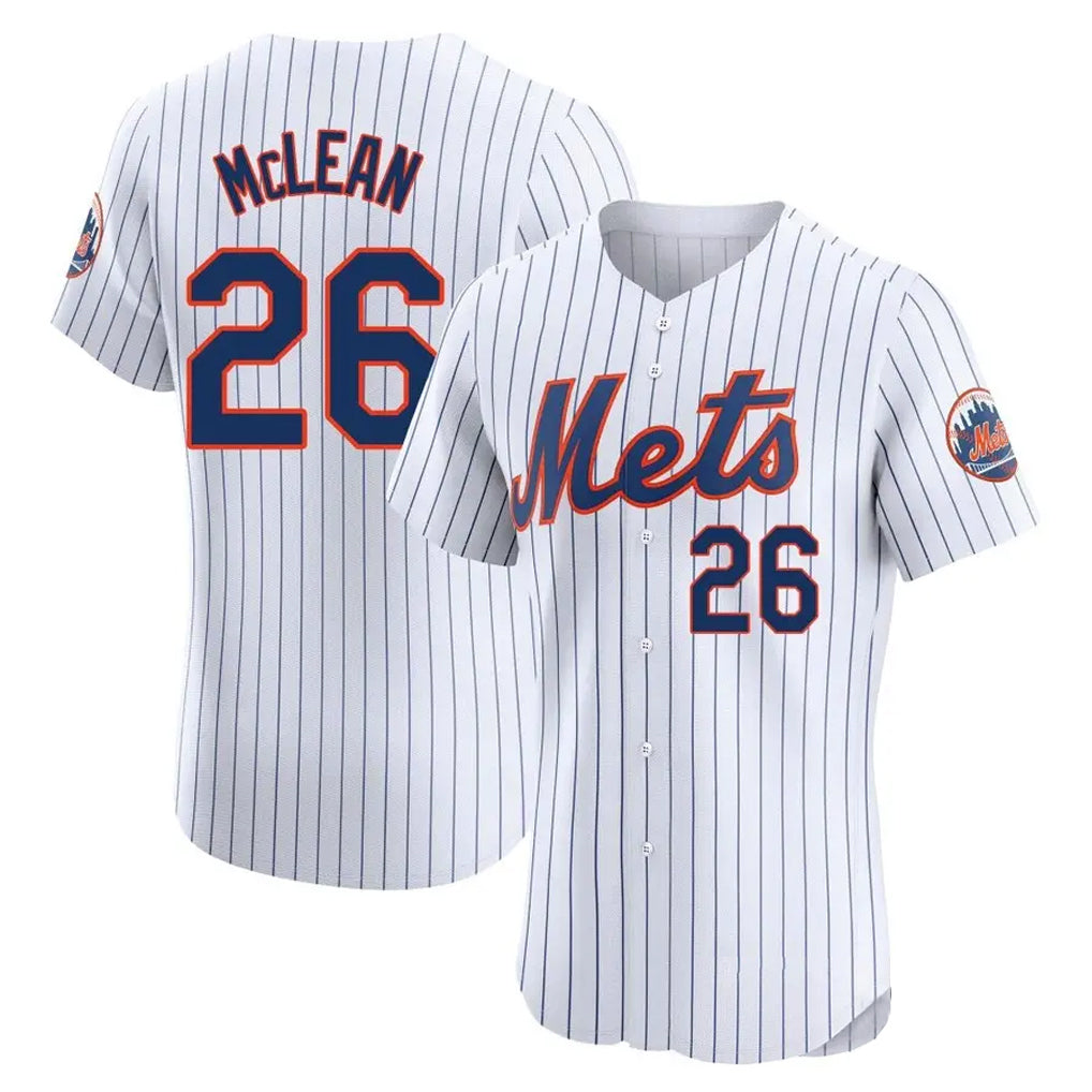 MATTH NY.Mets #26 Nolan McLean Player White Home Limited Elite Stitched Jerseys